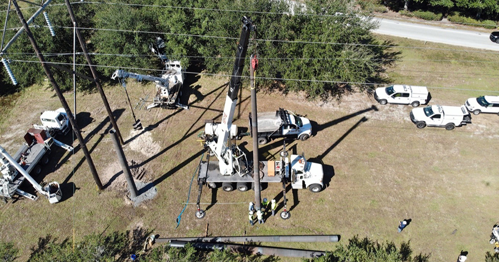 What Are the Steps of the Pole Setting Process?