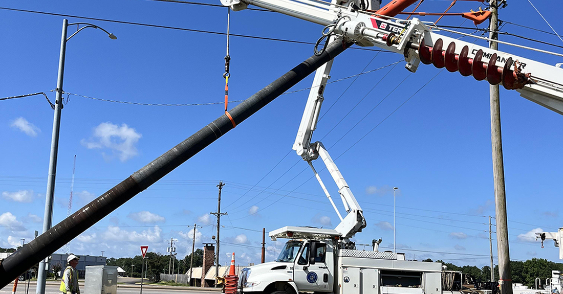 power transmission poles